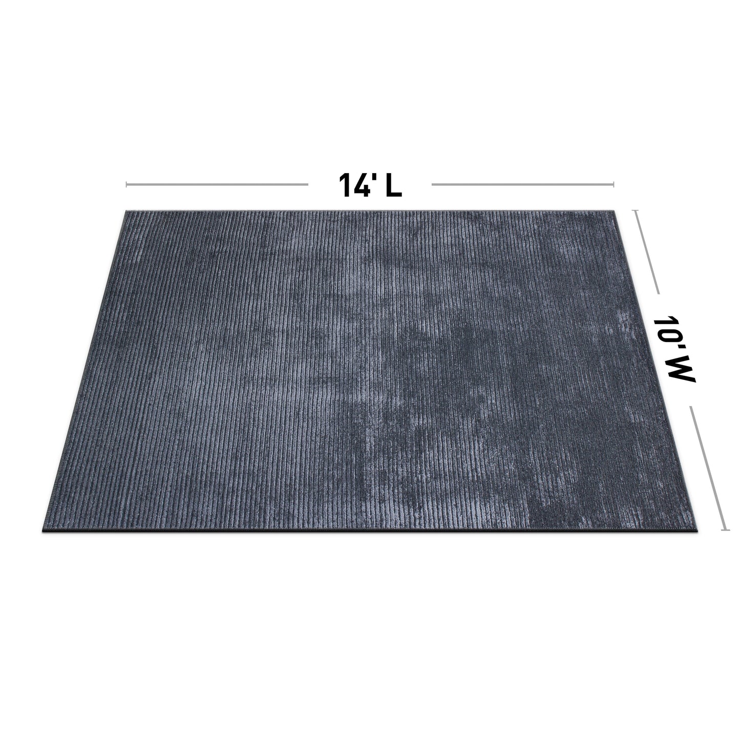 Tapis contemporain à rayures vieillies lavable en machine