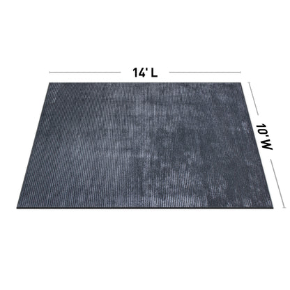 Tapis contemporain à rayures vieillies lavable en machine