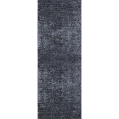 Tapis contemporain à rayures vieillies lavable en machine