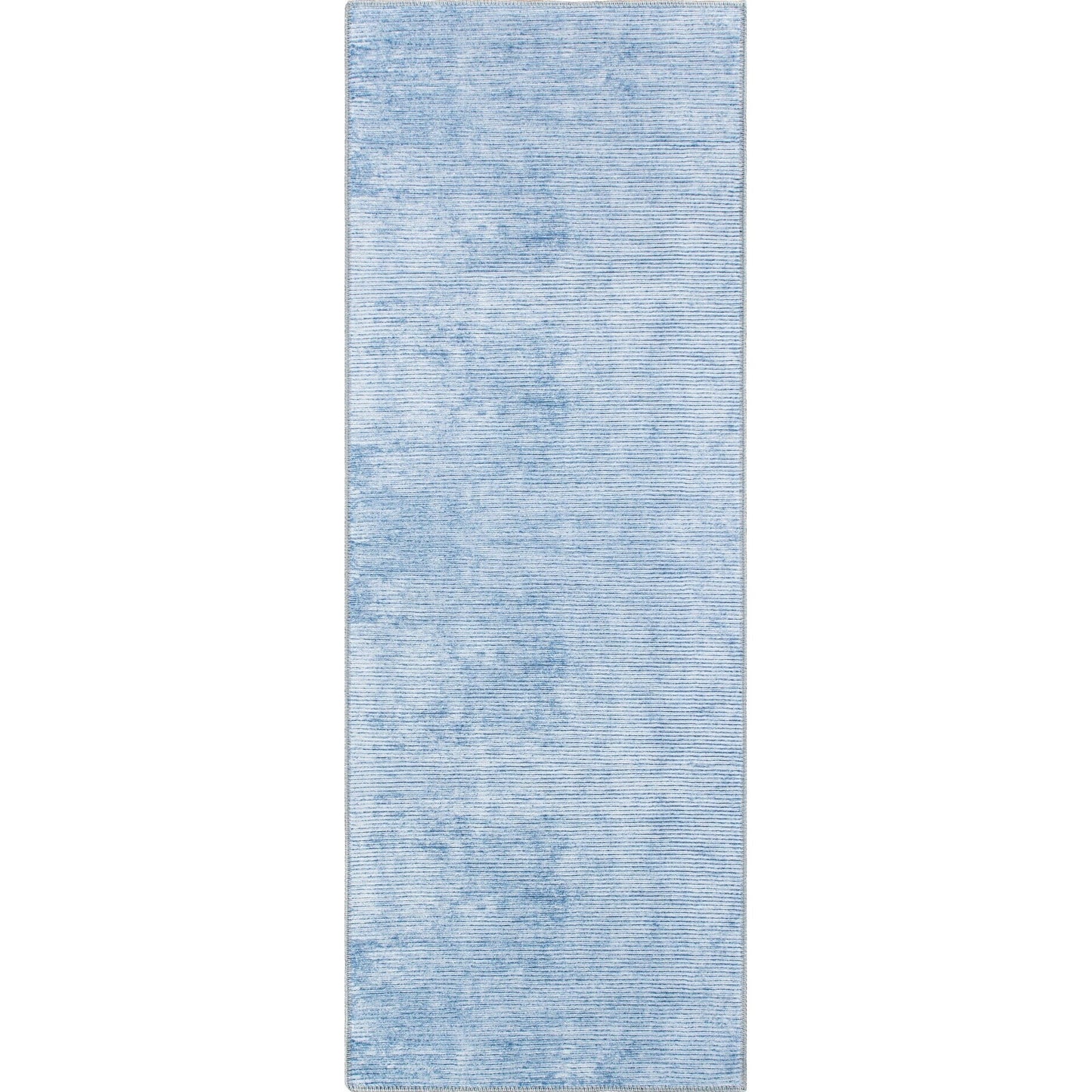 Tapis contemporain à rayures vieillies lavable en machine