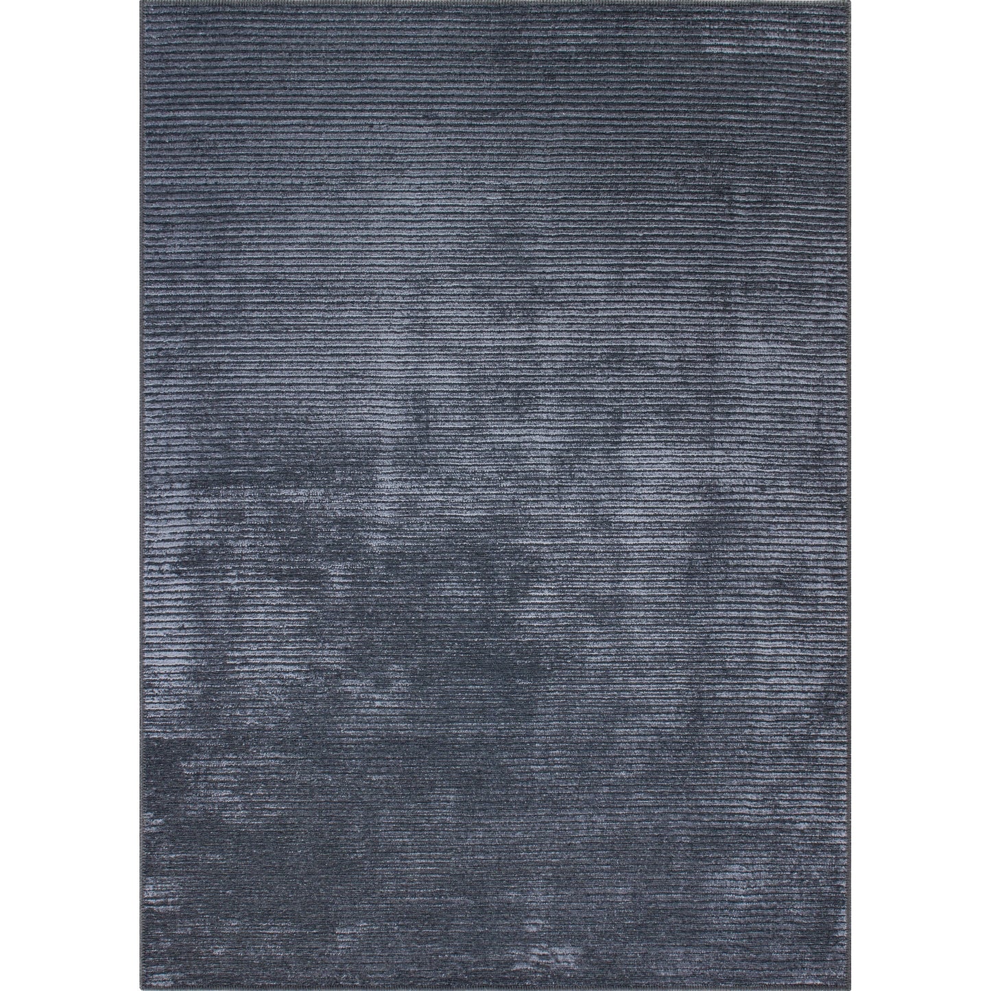 Tapis contemporain à rayures vieillies lavable en machine