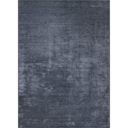 Tapis contemporain à rayures vieillies lavable en machine