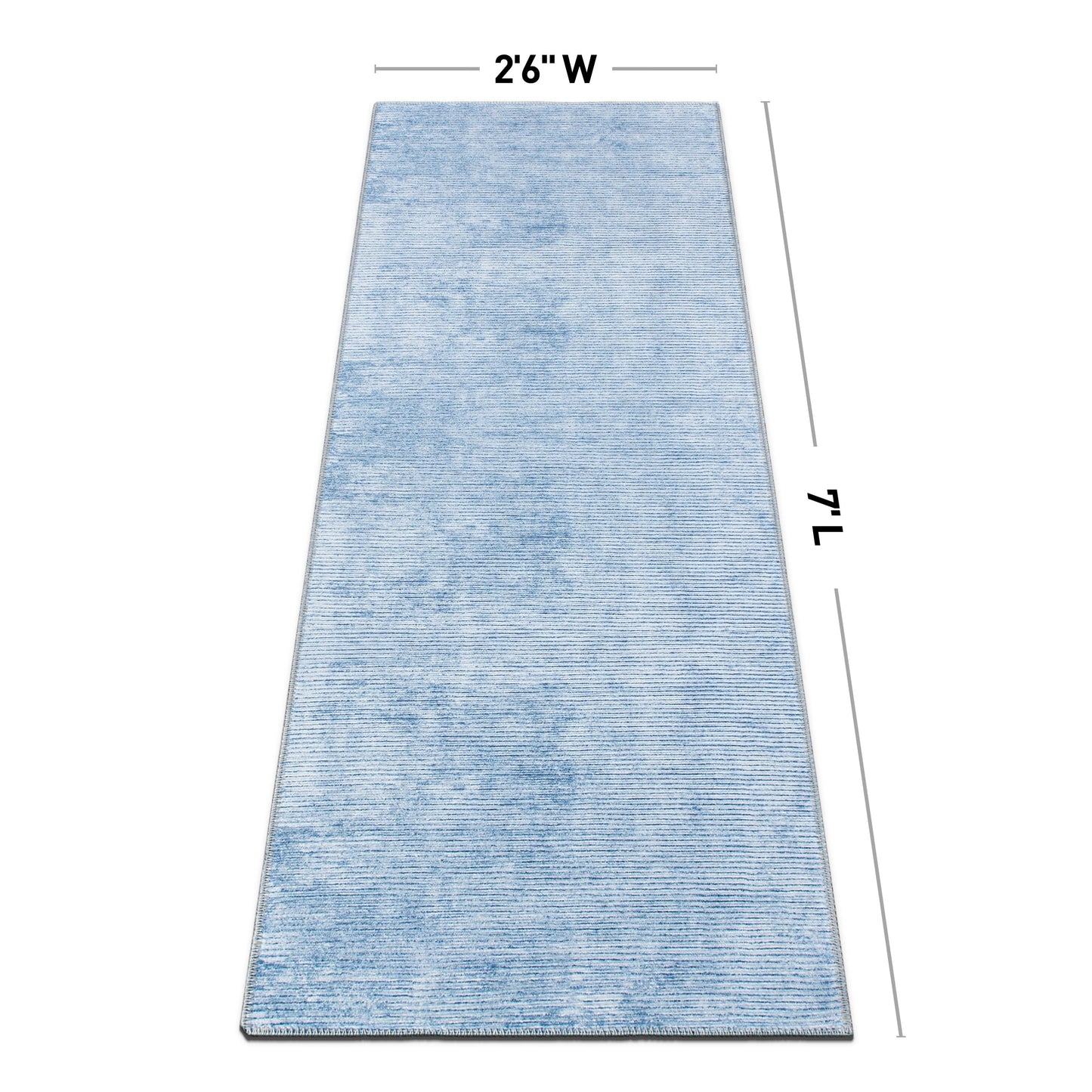 Tapis contemporain à rayures vieillies lavable en machine