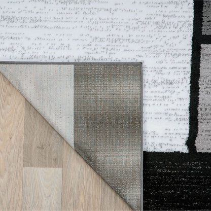 Tapis contemporain moderne à blocs de couleurs en boîte de la World Rug Gallery