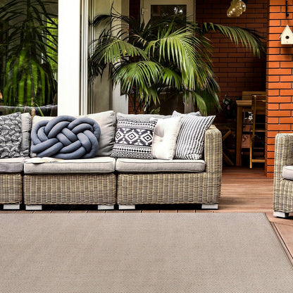 Tapis contemporain solide pour intérieur/extérieur