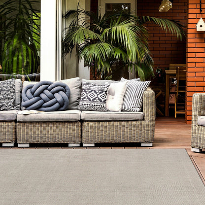 Tapis contemporain solide pour intérieur/extérieur