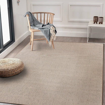 Tapis contemporain solide pour intérieur/extérieur