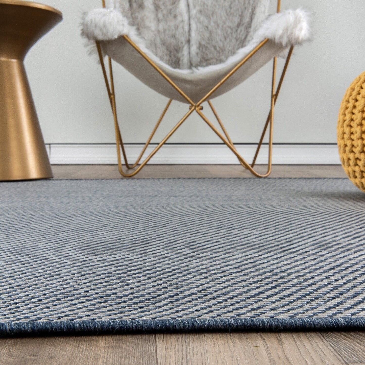 Tapis contemporain solide pour intérieur/extérieur