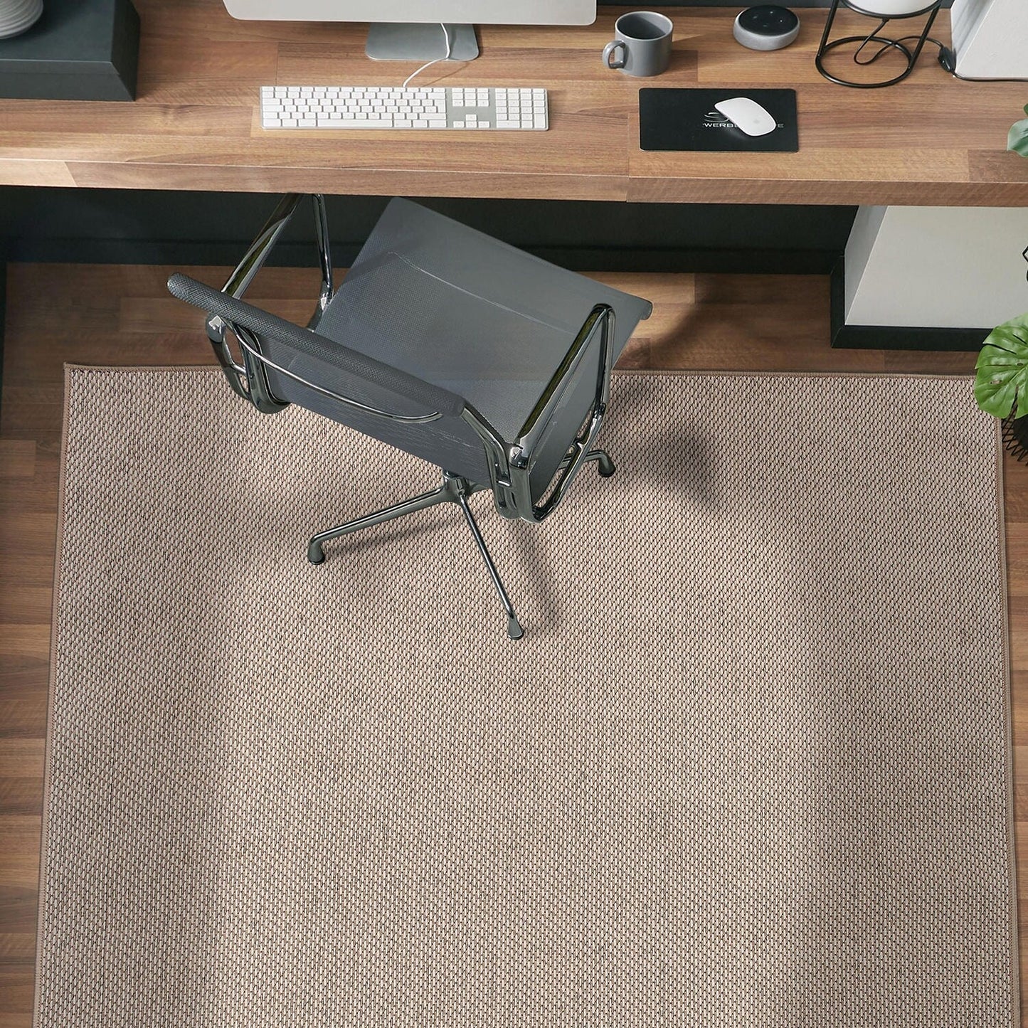 Tapis contemporain solide pour intérieur/extérieur