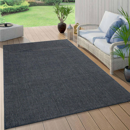 Tapis contemporain solide pour intérieur/extérieur