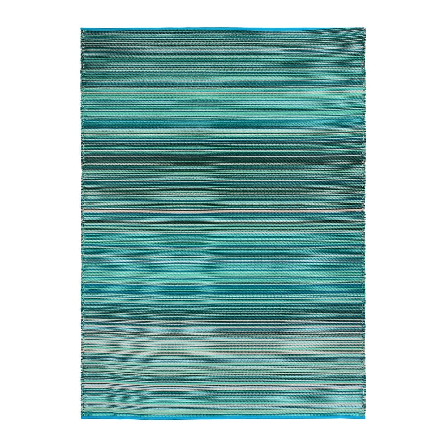Tapis d'extérieur réversibles en plastique à rayures contemporaines