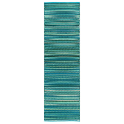 Tapis d'extérieur réversibles en plastique à rayures contemporaines