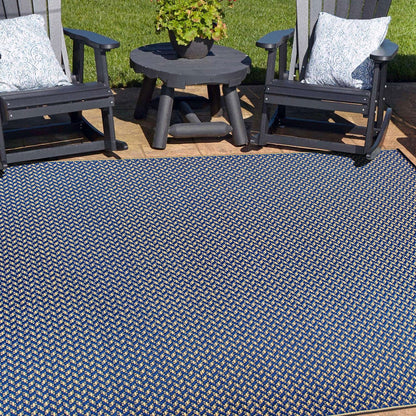 Tapis d'extérieur réversibles en plastique solide et contemporain