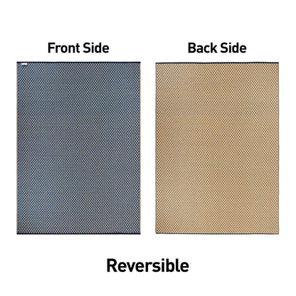Tapis d'extérieur réversibles en plastique solide et contemporain