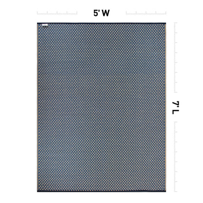 Tapis d'extérieur réversibles en plastique solide et contemporain