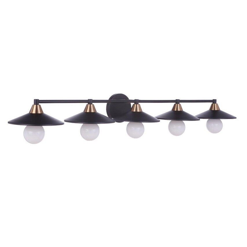 Craftmade 125465 Isaac 5 lumières 46 large lampe de vanité