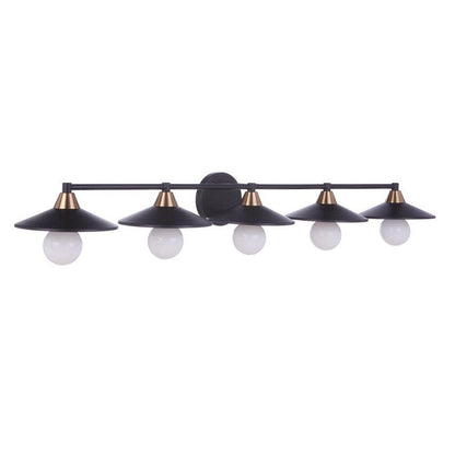 Craftmade 125465 Isaac 5 lumières 46 large lampe de vanité