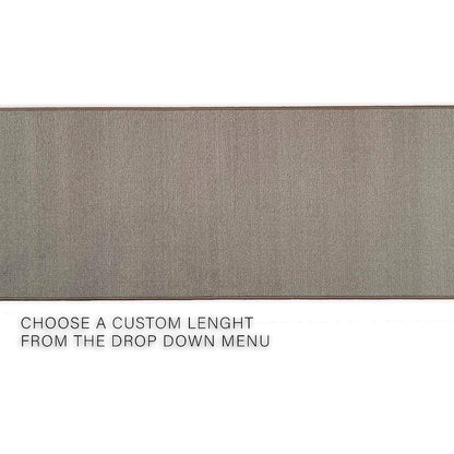 Custom Size Solid Design Beige,Brown,Red Color Non-Slip Rubber Backing- 26 Inch Wide x Your Choice of Length Runner Rug