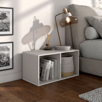 DH BASIC Modern Wood Customizable Stackable Storage Organizer - Cube Shelves, Drawer Cabinet, Bookcase with Doors by Denhour