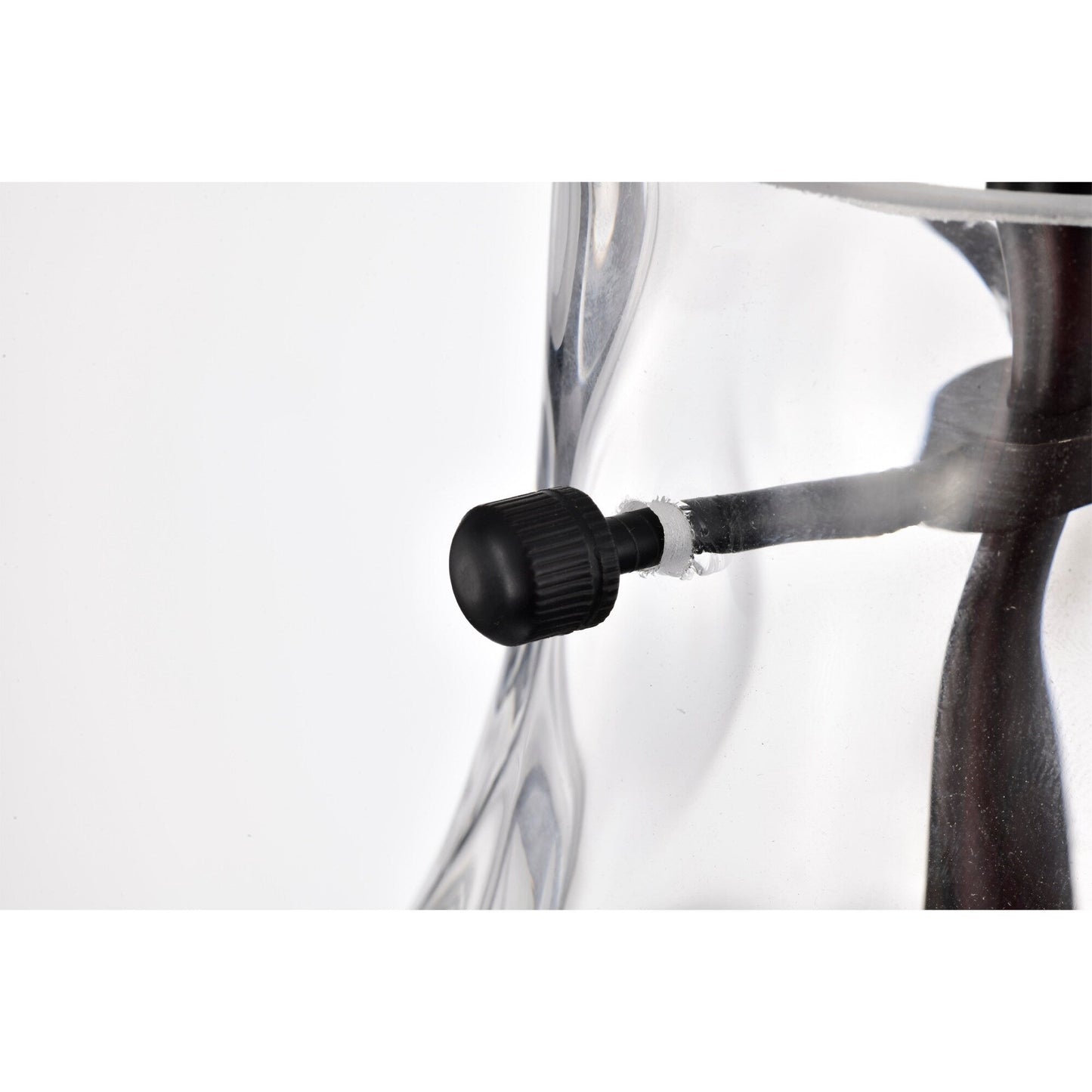 Daelan Clear Dimpled Glass Single Light Pendant Light - 12in