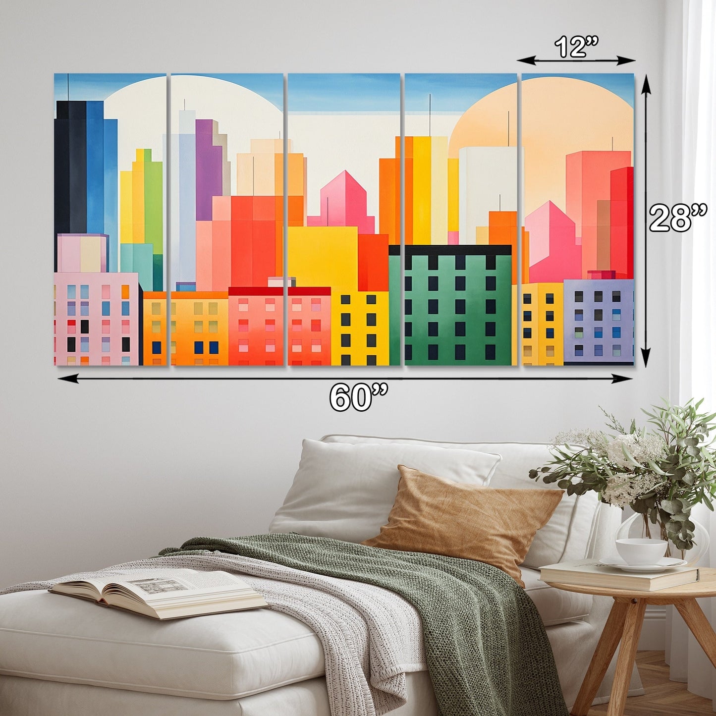 Designart Christianity Pentecost Fire Spiritual Multipanel Wall Art Living Room set