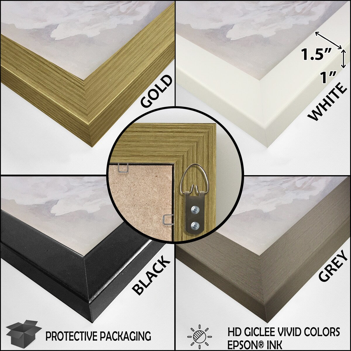 Designart White Blue And Orange Ink Storm III Abstract Painting Blue Wall Decor Modern Bedroom Framed Canvas Wall Art