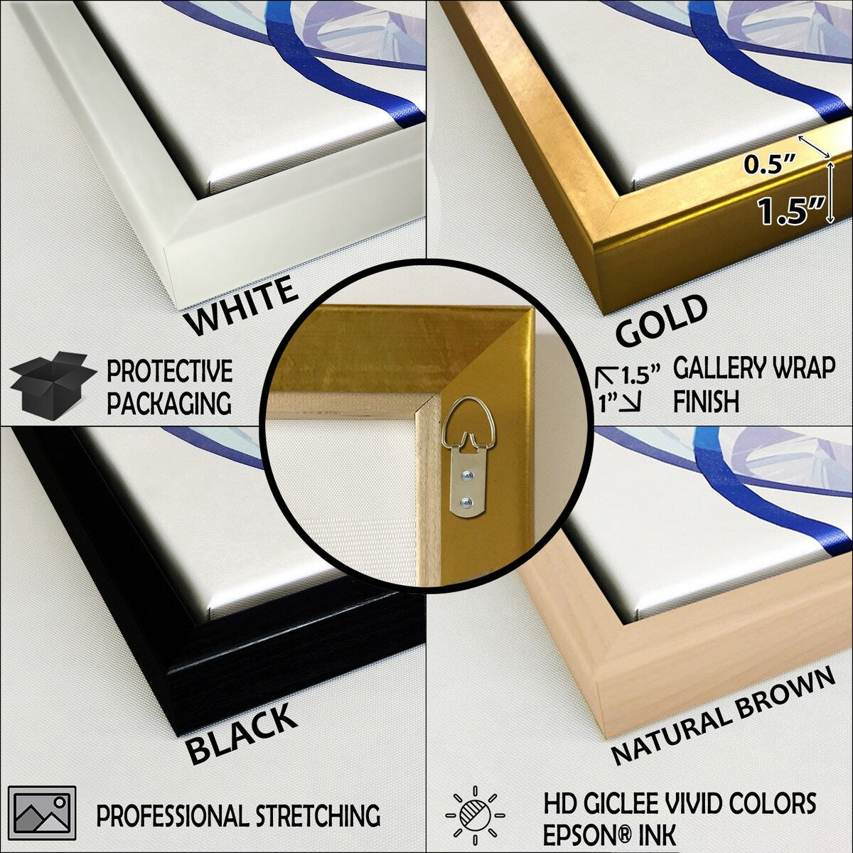 Designart Winter Meadow View Calmness II Meadow Grey Wall Decor - Traditional Bedroom Framed Canvas Wall Art