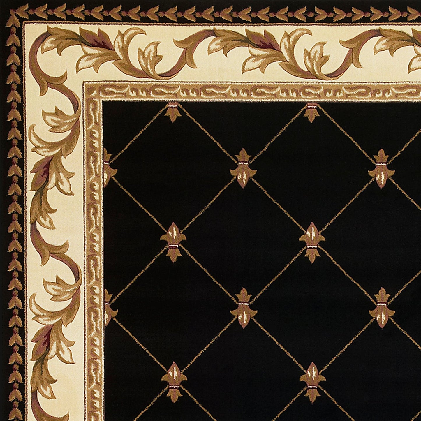 Domani Classics Victorian Bordered Trellis Area Rug