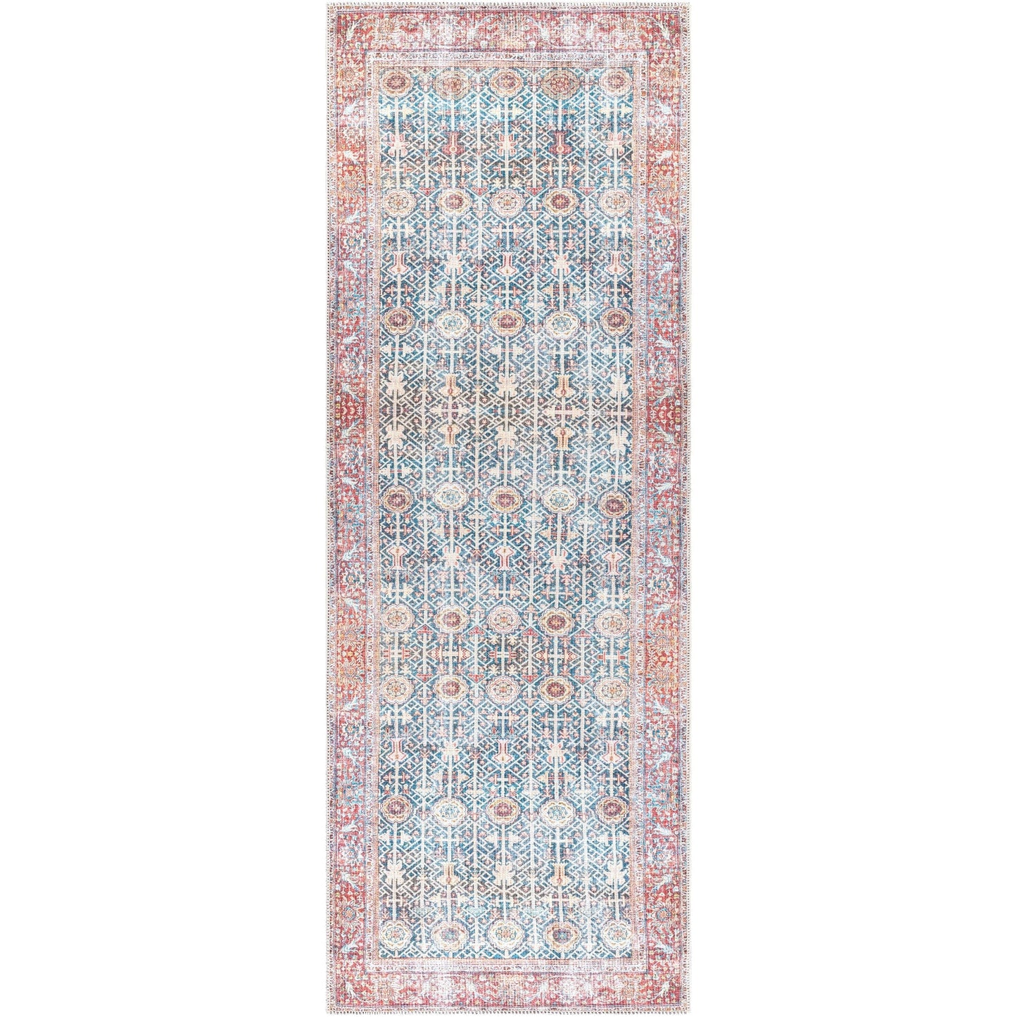 Tapis traditionnel vintage lavable en machine Domitian de Artistic Weavers