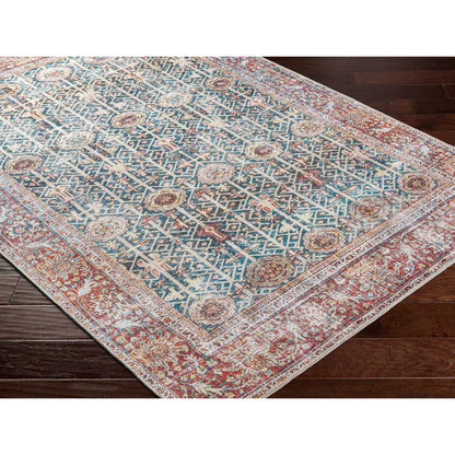 Tapis traditionnel vintage lavable en machine Domitian de Artistic Weavers