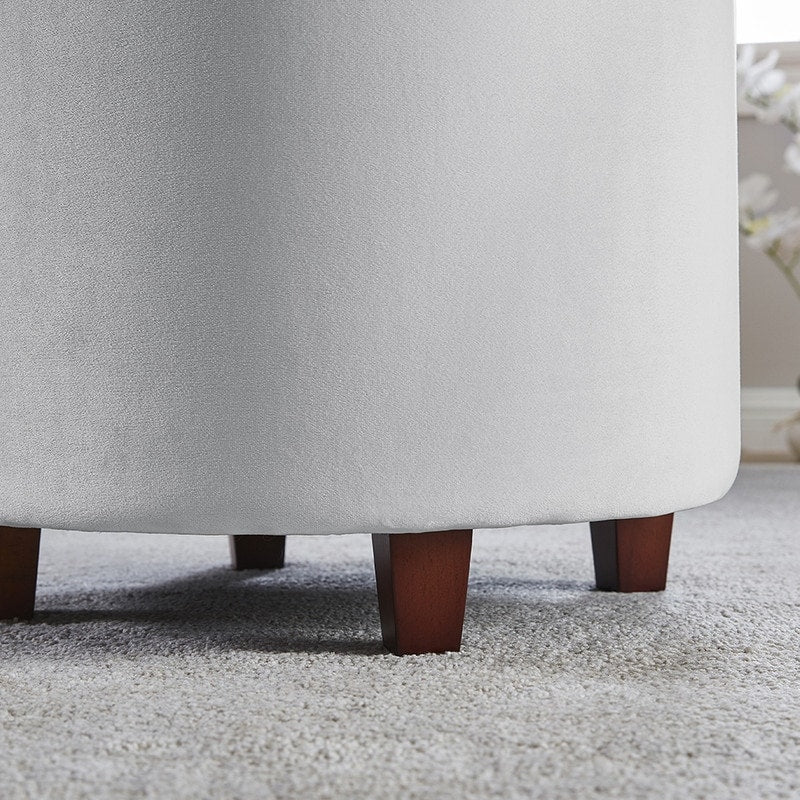 Donovan Tufted Round Storage Ottoman