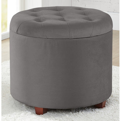 Donovan Tufted Round Storage Ottoman