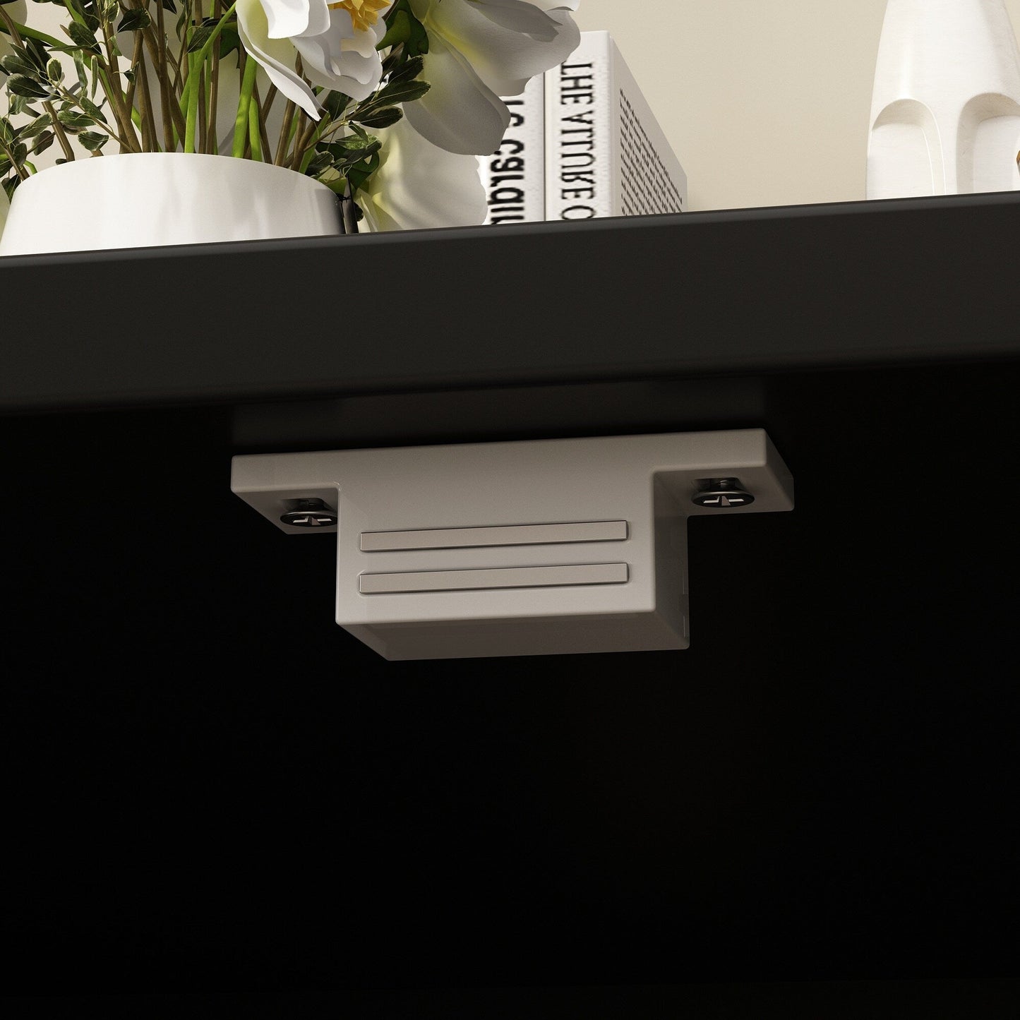 Dual-Compartment Cat Litter Box Enclosure Multi-Functional Furniture