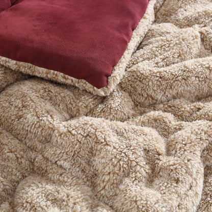 Ensemble couette et taie d'oreiller texturés en faux suède Eddie Bauer Sherwood