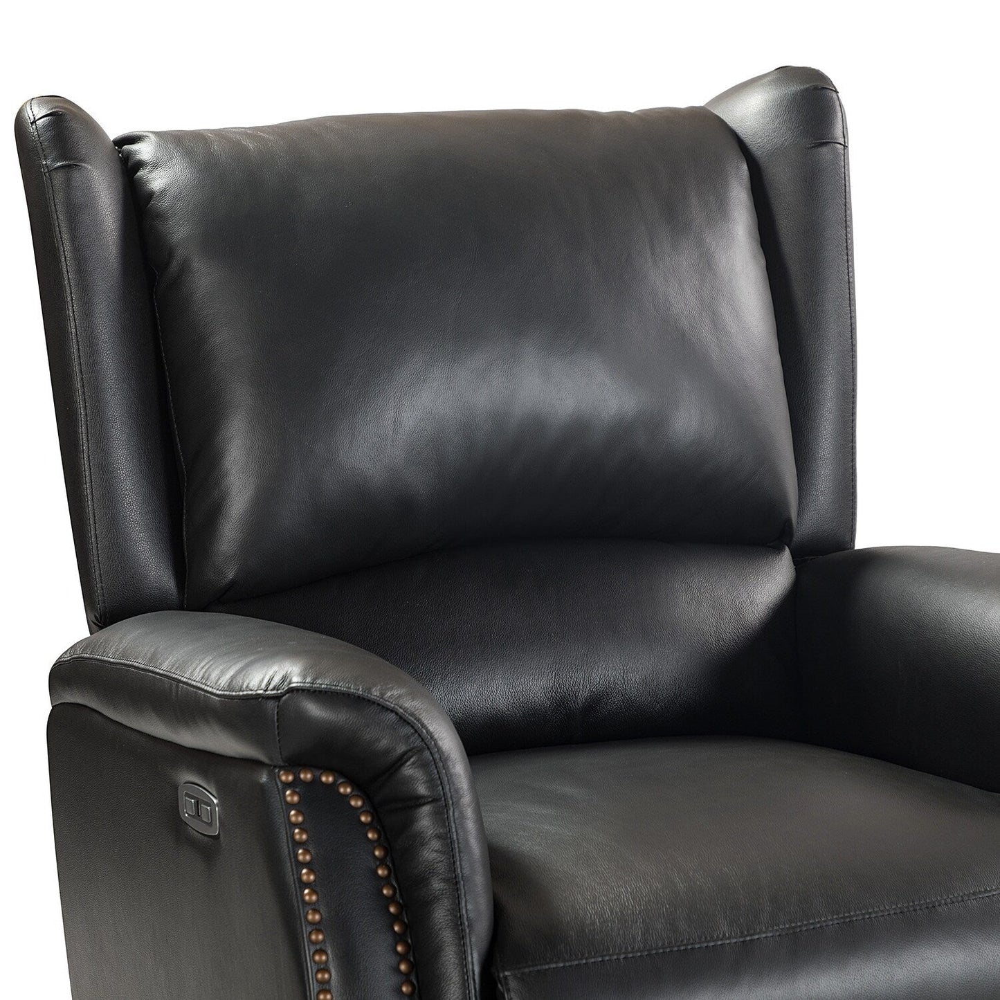 Eduardo Genuine Leather Power Recliner with USB Port Set of 2