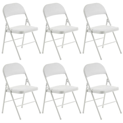 Elegant Foldable Iron & PVC Chairs for Convention & Exhibition White