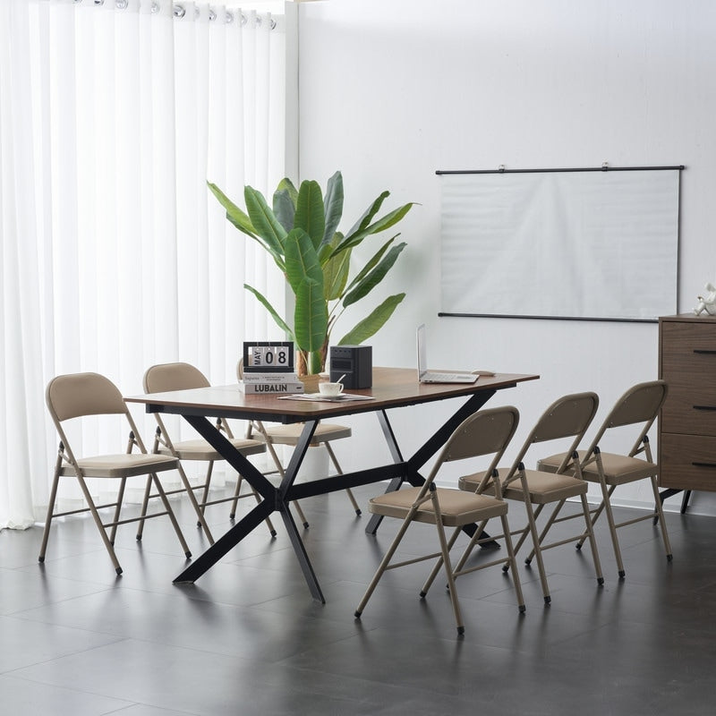 Elegant Foldable Iron & PVC Chairs for Convention & Exhibition White