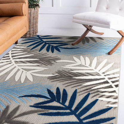 Tapis d'intérieur/extérieur en feuilles de palmier Evora