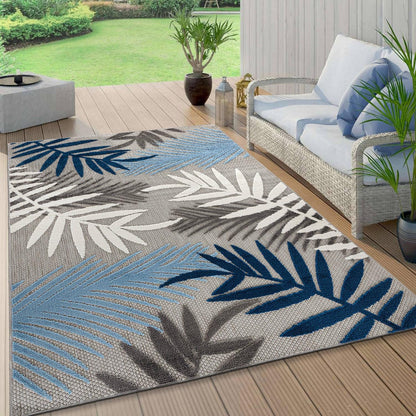 Tapis d'intérieur/extérieur en feuilles de palmier Evora