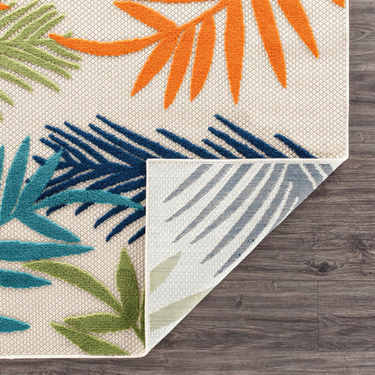 Tapis d'intérieur/extérieur en feuilles de palmier Evora