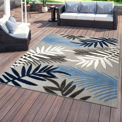 Tapis d'intérieur/extérieur en feuilles de palmier Evora