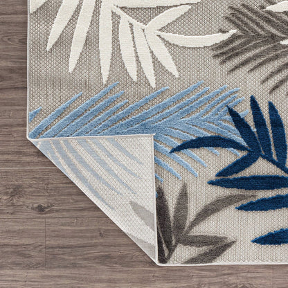 Tapis d'intérieur/extérieur en feuilles de palmier Evora