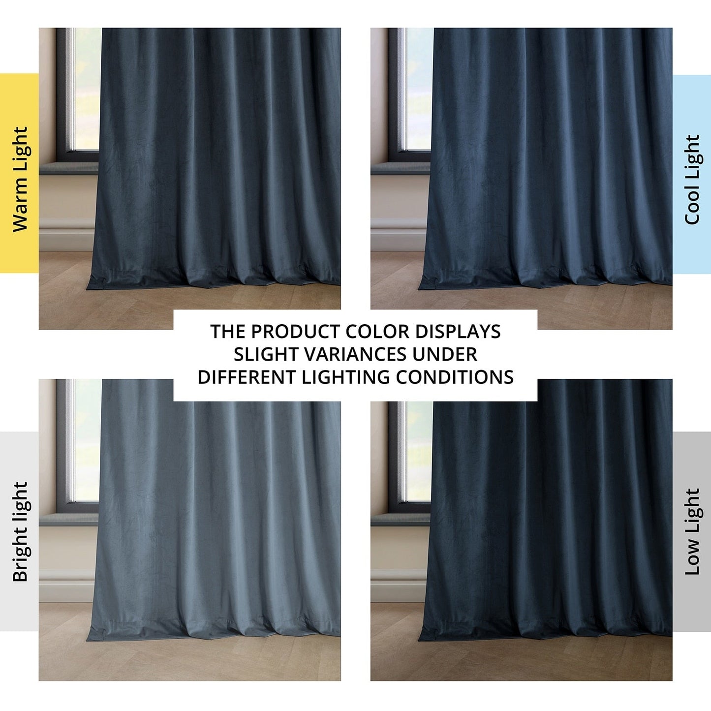 Exclusive Fabrics Heritage Plush Velvet Room Darkening Curtains (1 Panel) Luxury Velvet Curtains for Bedroom & Living Room.