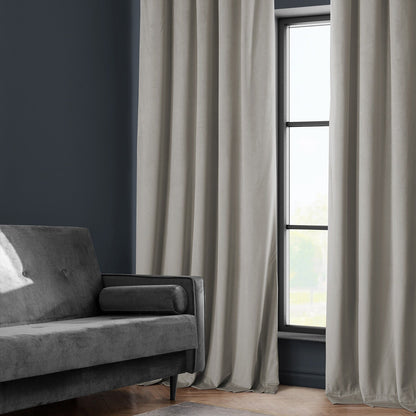 Exclusive Fabrics Heritage Plush Velvet Room Darkening Curtain (1 Panel) - Luxurious Single Drapery for Enhanced Room Darkening
