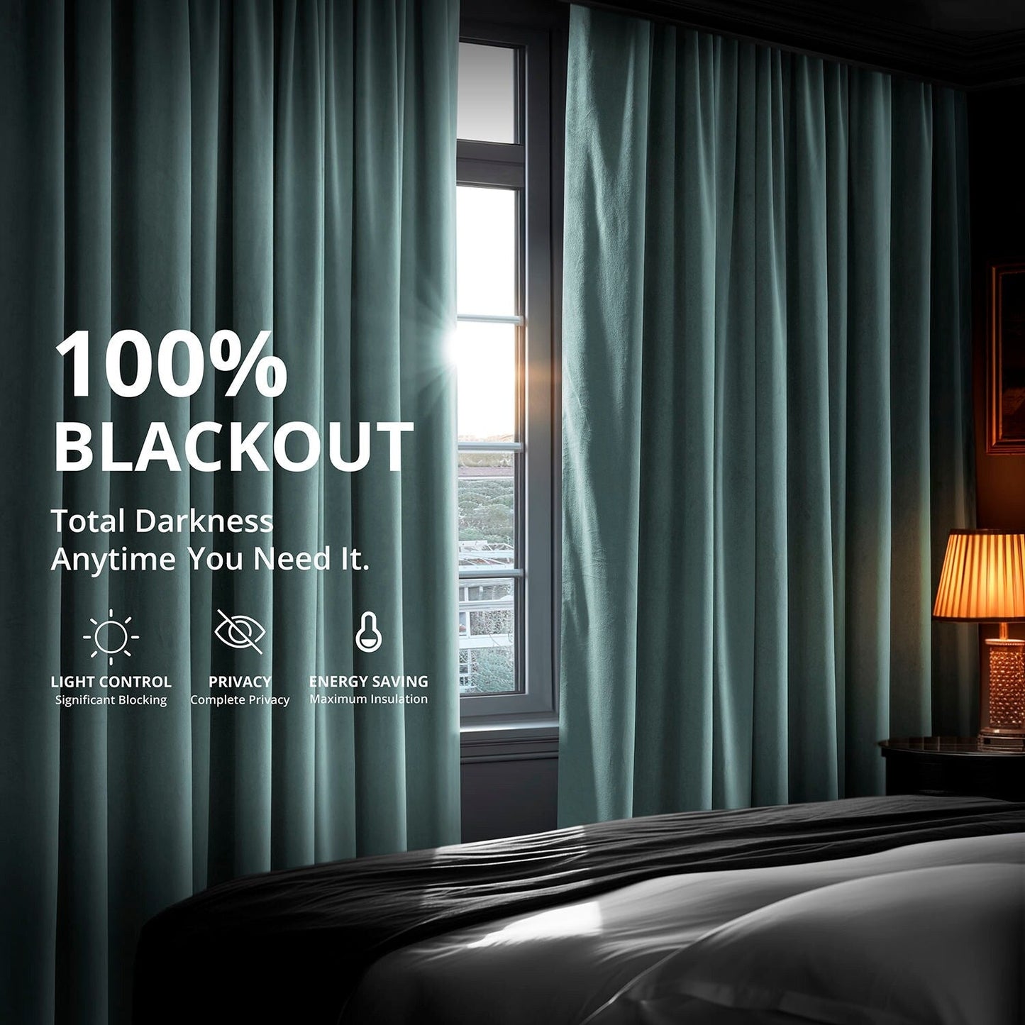 Exclusive Fabrics Signature Blackout Velvet Curtain (1 Panel)