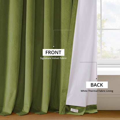 Exclusive Fabrics Signature Blackout Velvet Curtain (1 Panel)