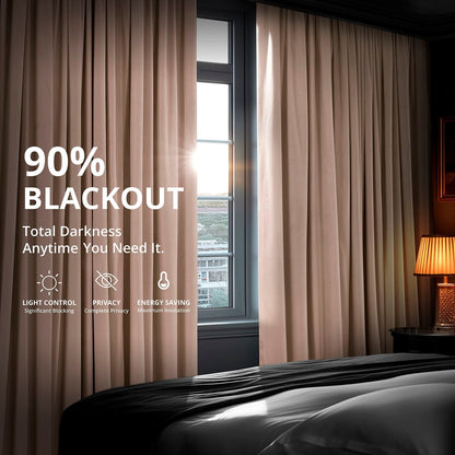 Exclusive Fabrics Signature Blackout Velvet Curtain (1 Panel)