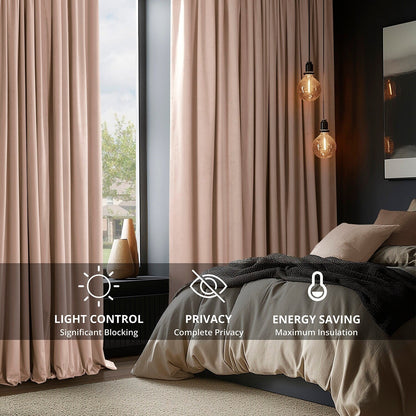 Exclusive Fabrics Signature Blackout Velvet Curtain (1 Panel)