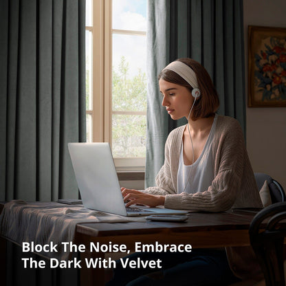 Exclusive Fabrics Signature Extra Wide Blackout Velvet Curtains (1 Panel) - Luxurious Blackout Drapes