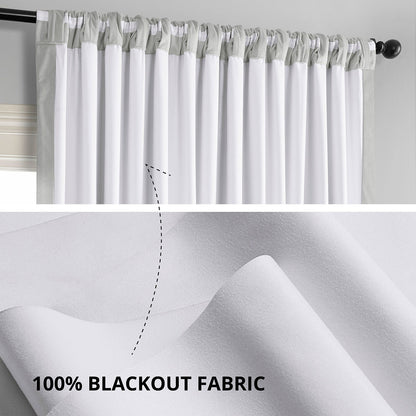 Exclusive Fabrics Signature Extra Wide Blackout Velvet Curtains (1 Panel) - Luxurious Blackout Drapes